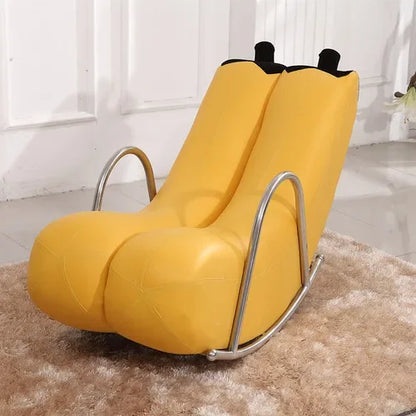 Go Bananas Rocking Chair - Five Colors, Faux Leather or Plush Design