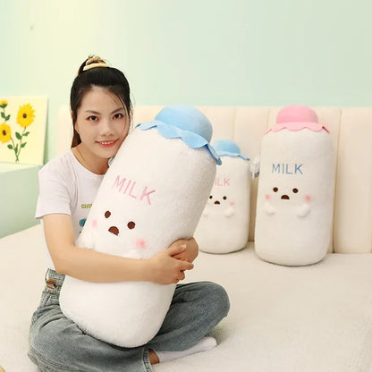 Bottle of Milk Plushie – Cute Plush Toy in Blue or Pink