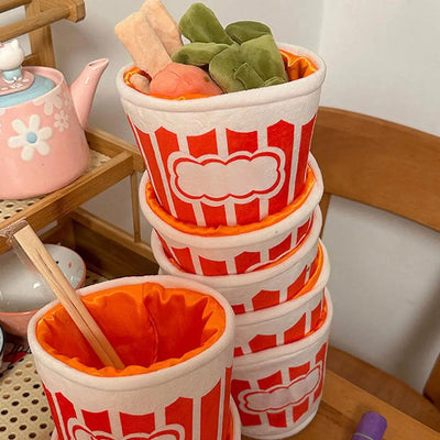 Bowl of Oden Plush Toy Set | Japanese Hot Pot Simulation Food, 20 cm