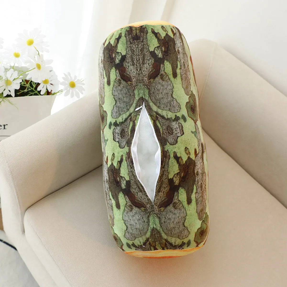 Realistic Tree Stump Plushie, Two Colors, 18-33" | 45-85 cm