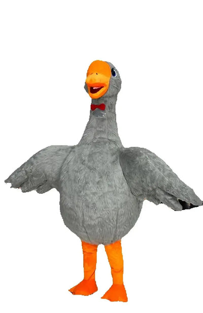 Costume de cygne blanc en peluche gonflable