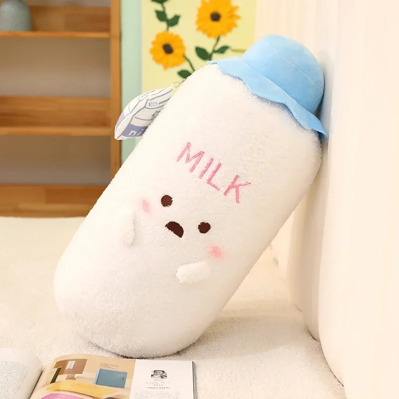 Bottle of Milk Plushie – Cute Plush Toy in Blue or Pink