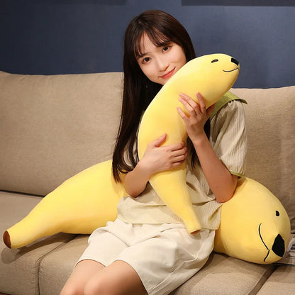 Funny Banana Dog Plushie, 5-35" | 12-90 cm