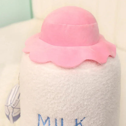 Botella de Leche Peluche – Juguete de Peluche Bonito en Azul o Rosa