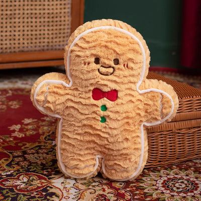 Grande peluche di biscotto di pan di zenzero con bastoncino di zucchero, 17-24" | 42-60 centimetri