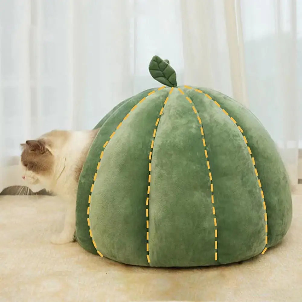 Plushie Cat/Dog Vegetable Bed, for pets up to 15 lbs