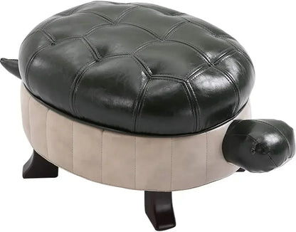 Turtle Time Faux Leather Ottoman - Five Colors