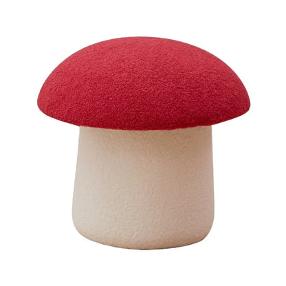 Cozy Cap Plush Mushroom Ottoman - Five Colors