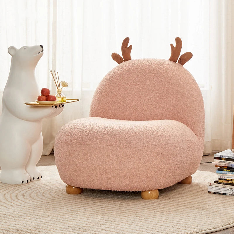 Minimalist Deer-Inspired Children's Chair – Five Colors