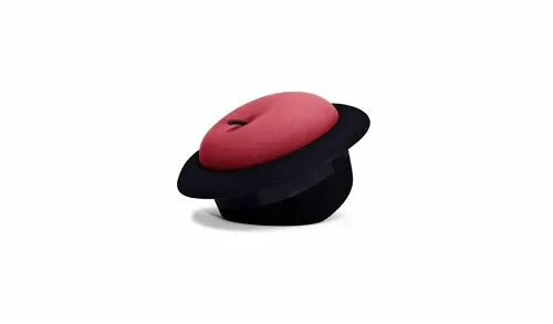 Black Hat & Apple Ottoman – Whimsical Home Decor