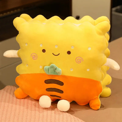 Galleta de peluche lista para trabajar con manta opcional, 15" | 38 centímetros