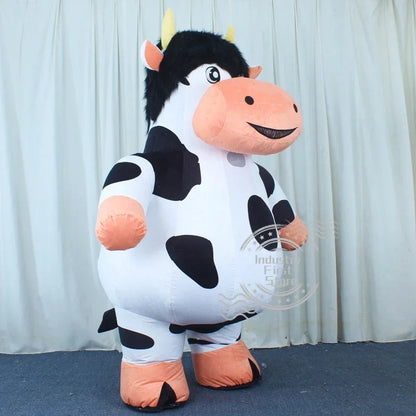 Premium Inflatable Dairy Cow Costume – Customizable Colors