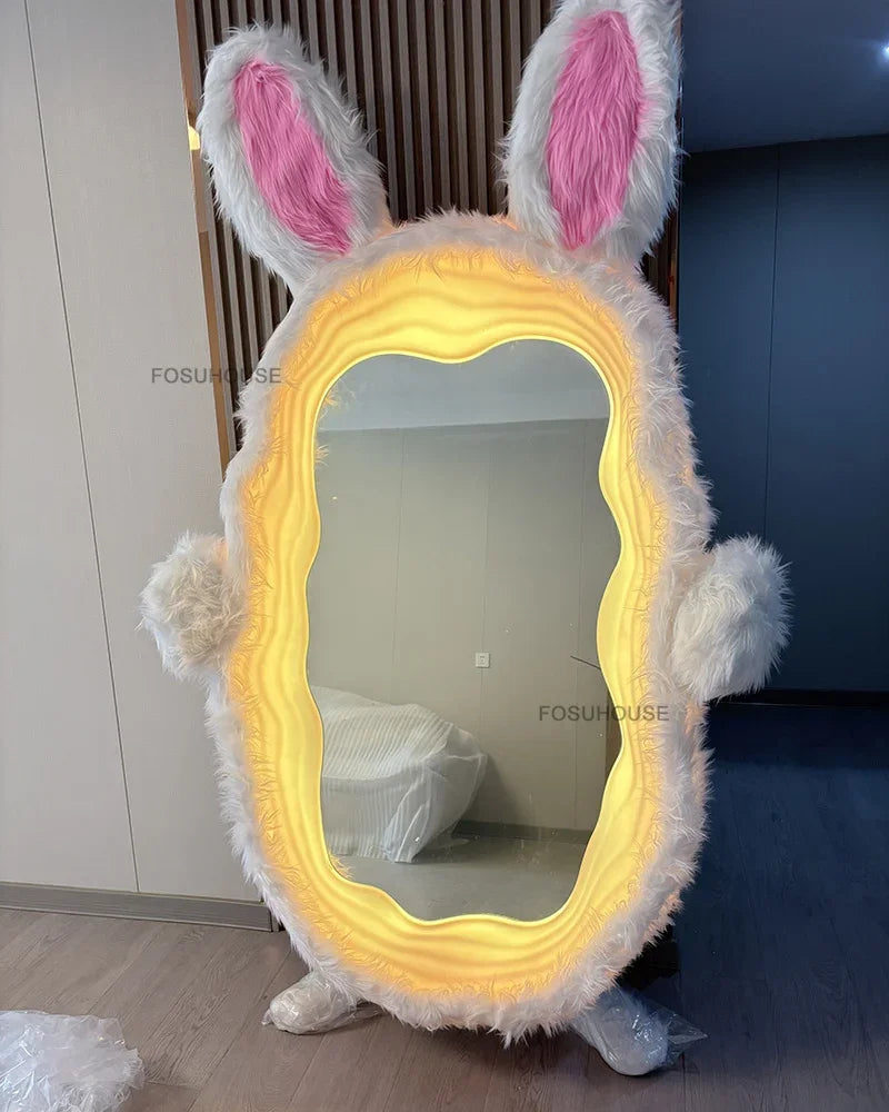 Giant LED Bunny Mirror | 93" x 53" (237 x 134 cm) | Ultra-HD Glass 🐰✨