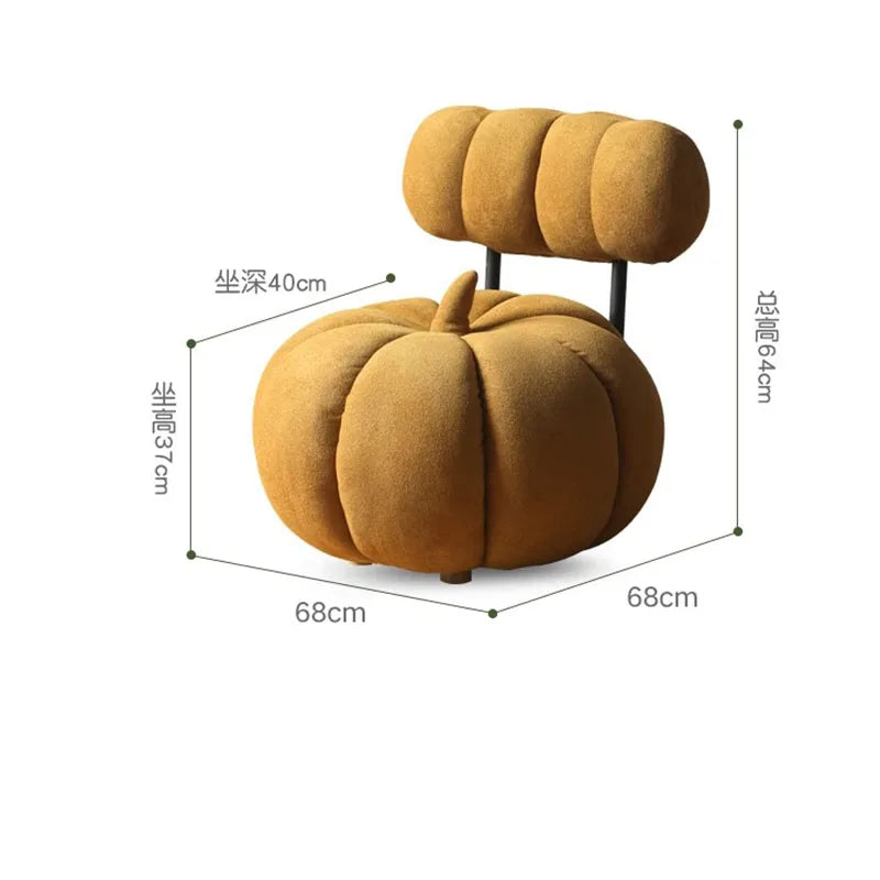 Sillón de Peluche de Calabaza Acogedor – Comodidad Caprichosa para Todas las Edades