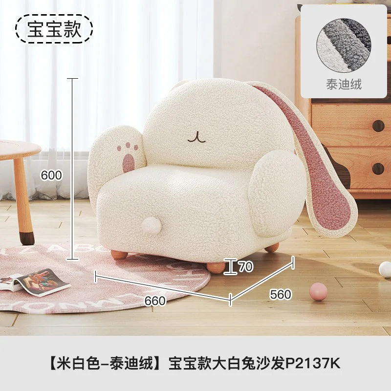 Adorable Rabbit Plushie Chair for Kids, 24"-31" | 60-71 cm