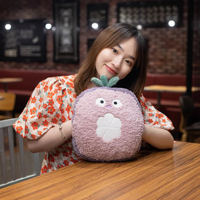 Plushie Fuzzy Fruit w/Optional Handwarmer, 5 Fruits, 14-18" | 36-45 cm