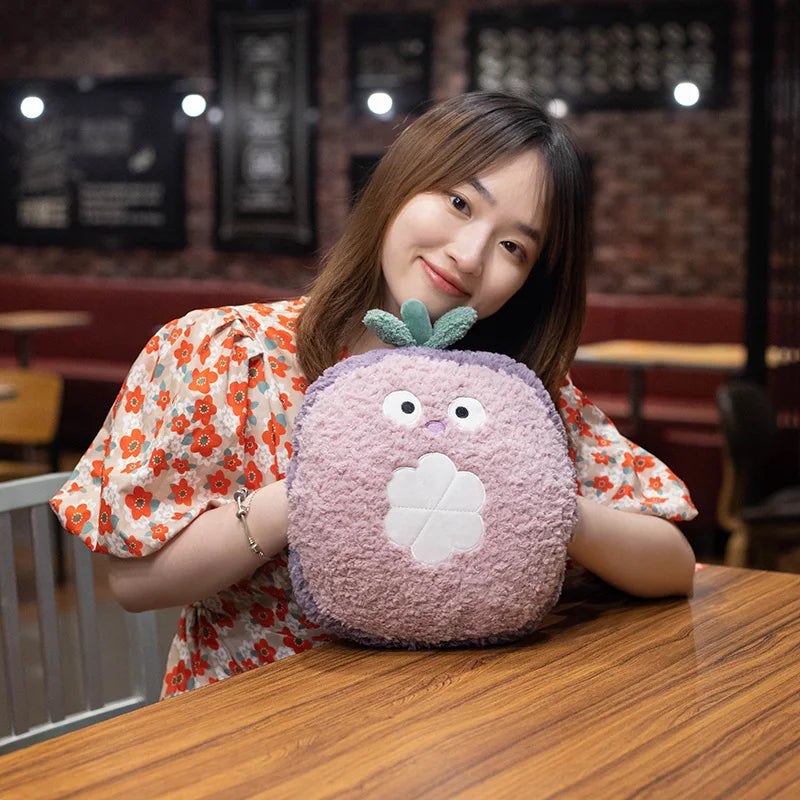Plushie Fuzzy Fruit w/Optional Handwarmer, 5 Fruits, 14-18" | 36-45 cm