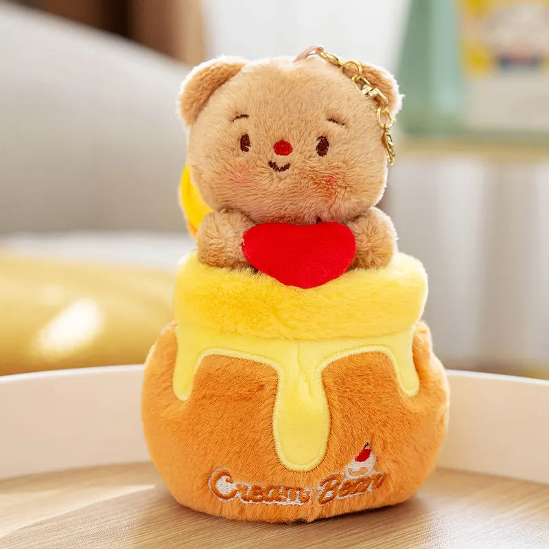 Honey Jar Bear Plush Toy – Kawaii Butter Bear Hug Pillow Gift
