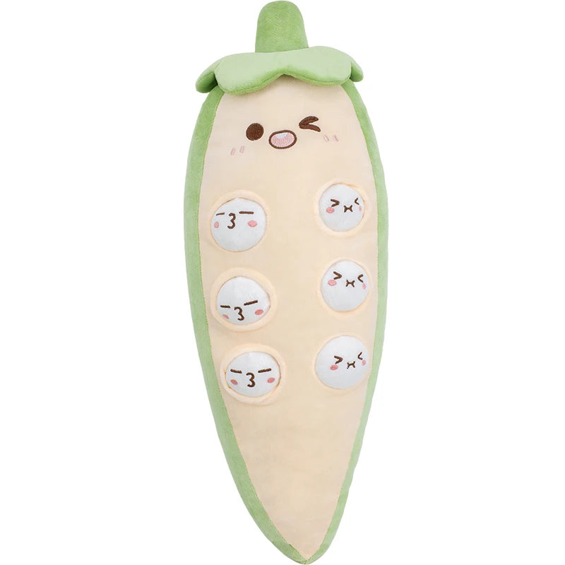 Creative Cartoon Okra Plush Toys Stuffed Okra Shape Throw Pillow Soft Cozy Home Sleeping Pillow Kawaii Room Decor Cute Gif...