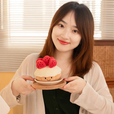 Plushie Fruit Tart Dessert, 4-8" | 10-20 cm