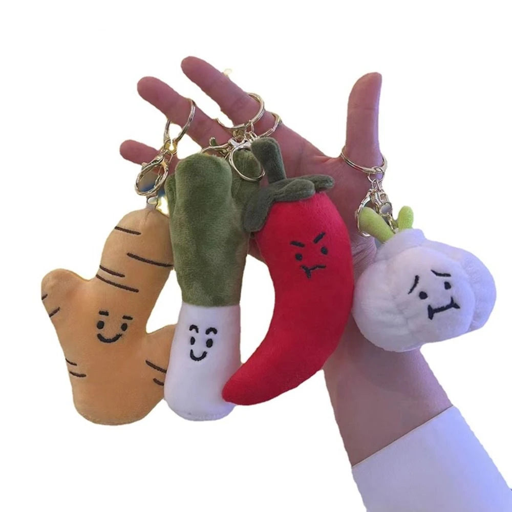 Plushie Cartoon Food Keychain, 20 Varieties
