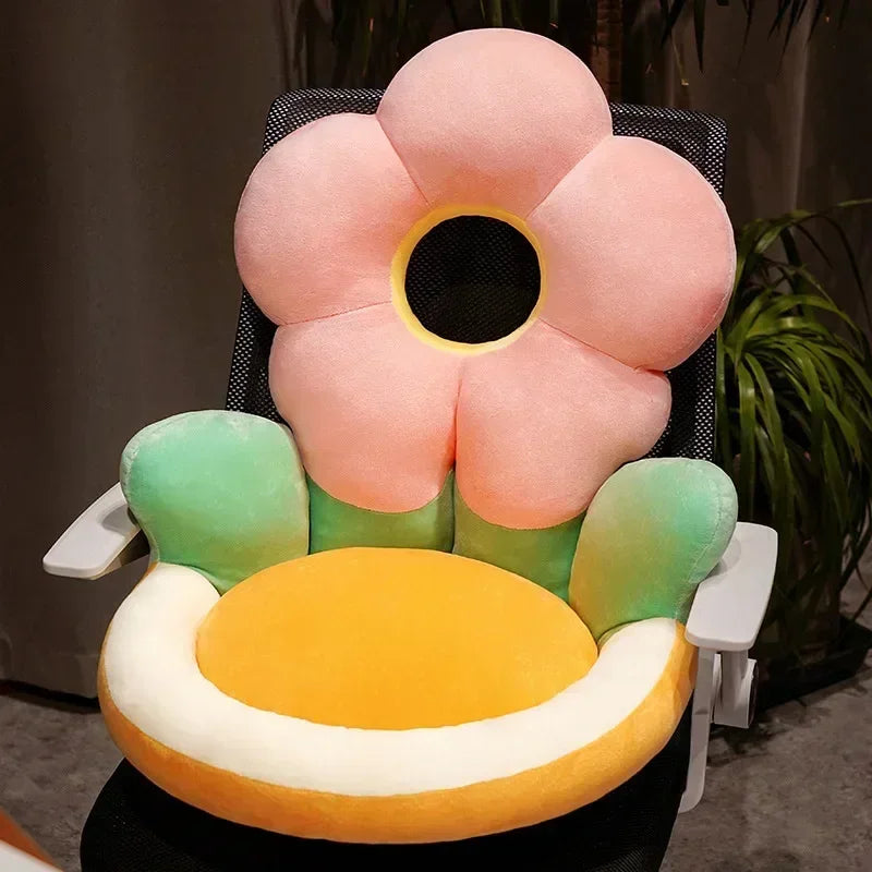 Flower Plushie Seat Cushion, 19"-22" | 50-55 cm