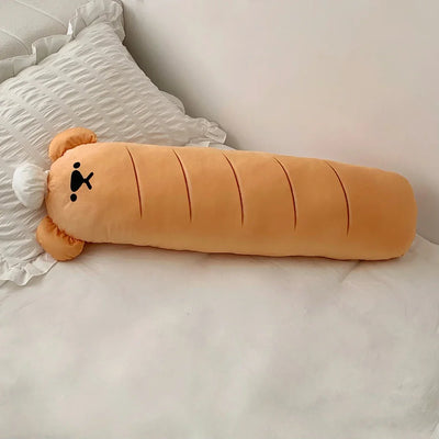Bread-Themed Dog Back Cushion – Soft Long Plush Sofa Bed Pillow for Dogs