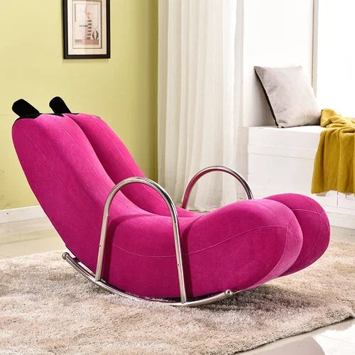 Go Bananas Rocking Chair - Five Colors, Faux Leather or Plush Design