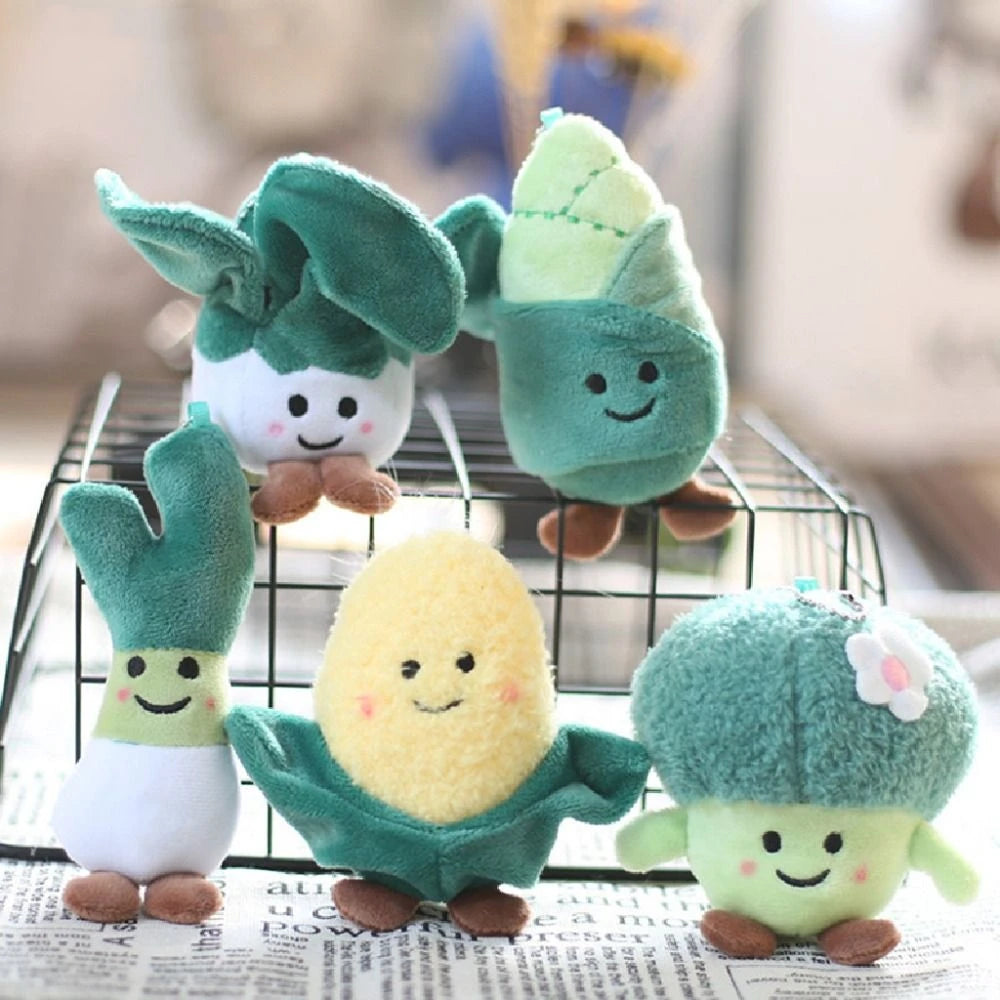 Plushie Cartoon Food Keychain, 20 Varieties