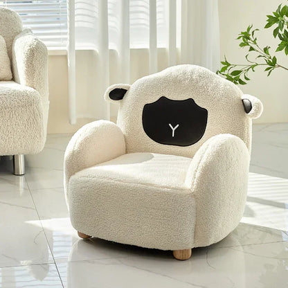 Asiento Infantil de Peluche de Oveja