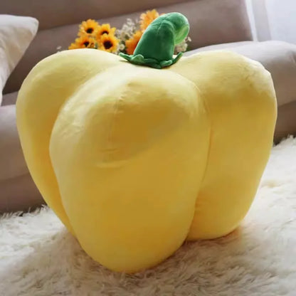 Giant Yellow Bell Pepper Plushie – Realistic Food Plush Toy