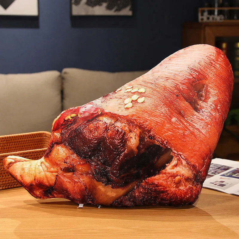 Cojines de carne a la parrilla realistas de peluche, nueve estilos, 8-24" | 20-60 centímetros