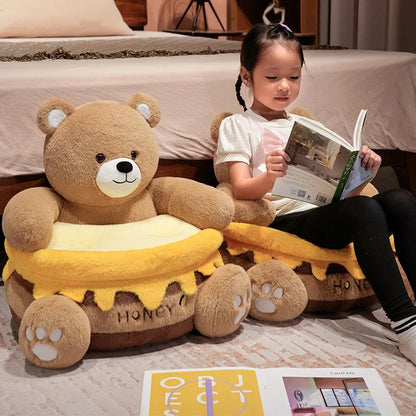 Honeypot Bear Plush Chair – Cozy & Adorable Seating for Kids!