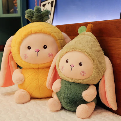 Fruit Bunny Plush Toy, Three Designs, 11-22" | 27-55 cm