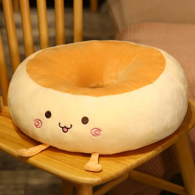 Coussin en peluche Kawaii Bagel, 15" | 38 cm