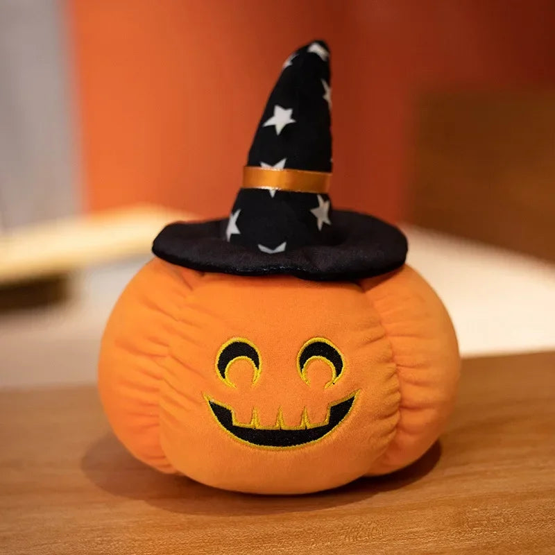 Plushie Halloween Abóbora de Jack-O-Lantern Plushie, 12 Designs, 8-28" | 20-70 cm