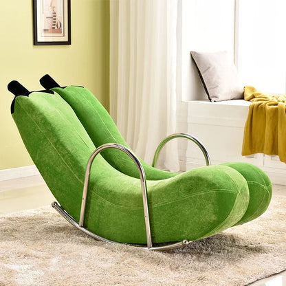 Go Bananas Rocking Chair - Five Colors, Faux Leather or Plush Design