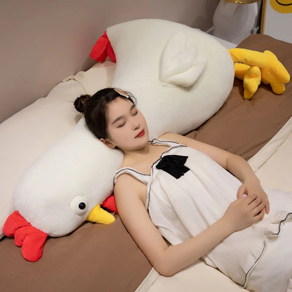 Jumbo Long-Necked Chicken Plushie, 3 Colors, 24-55" | 60-140 cm