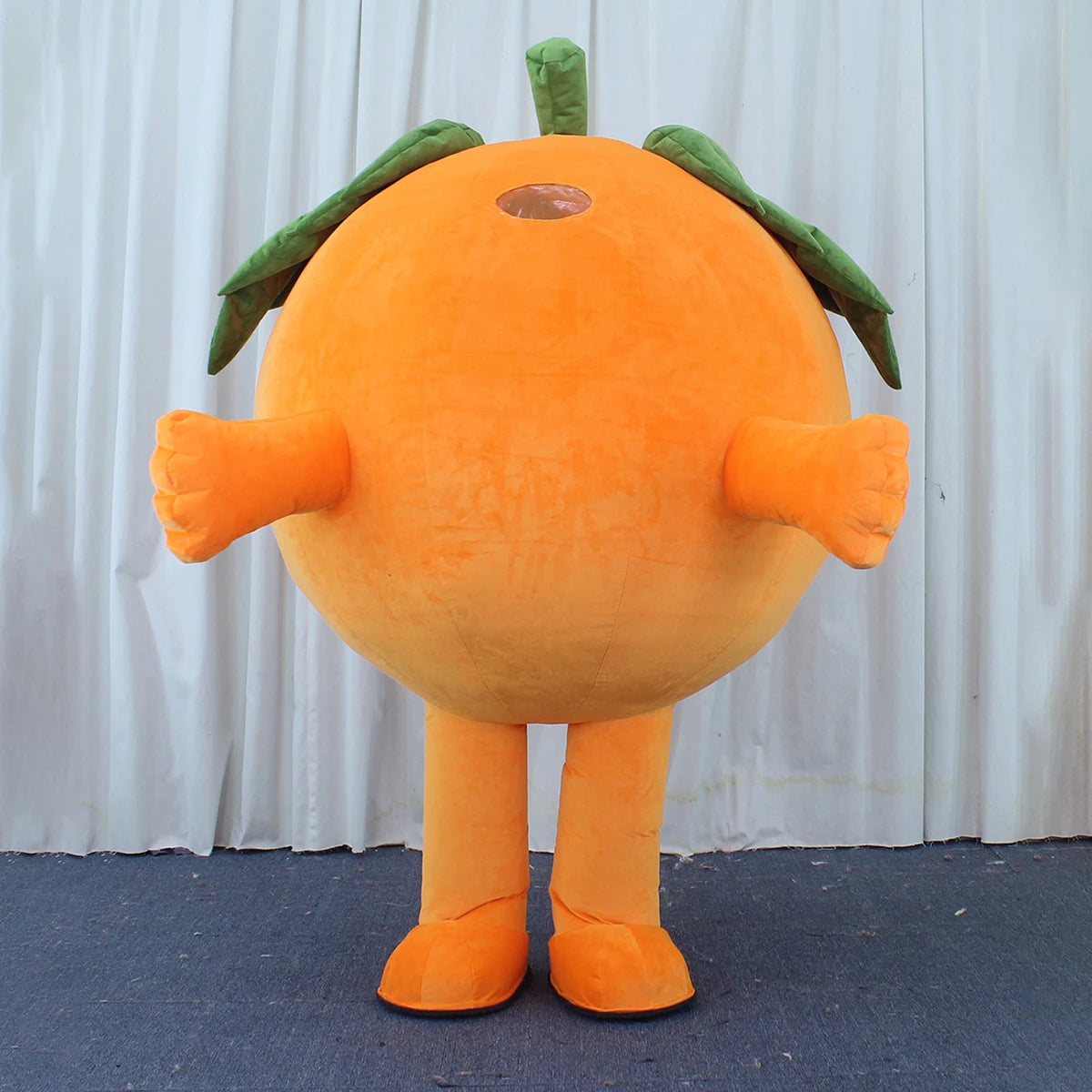 Plush Inflatable Orange Costume, heights 5-6 feet (1.50-1.85 m)