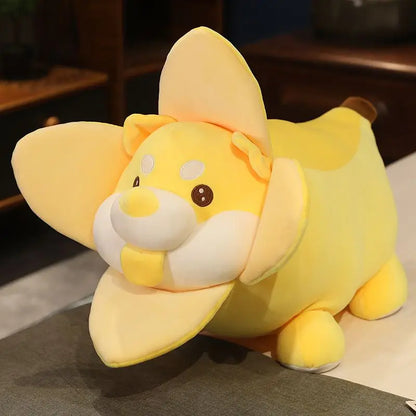 Plushie Shiba Inu a forma di Banana, 10-24" | 25-60 centimetri