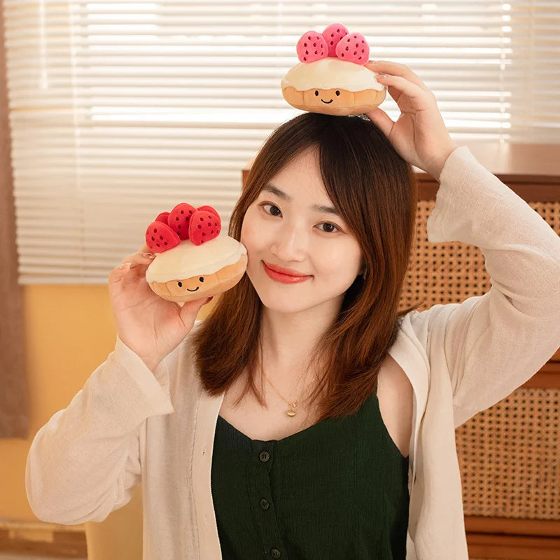 Plushie Fruit Tart Dessert, 4-8" | 10-20 cm