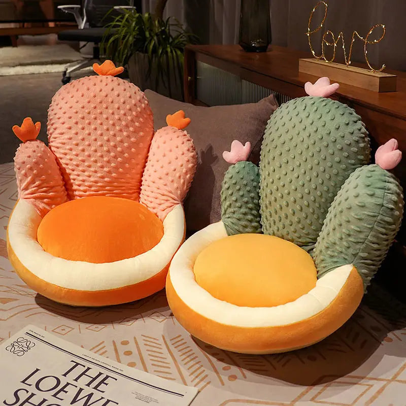 Cactus Children's Seat Cushion - Cozy and Soft