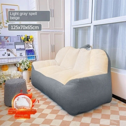 Pumpkin-Themed Two-Person Bean Bag Couch - Four Colors