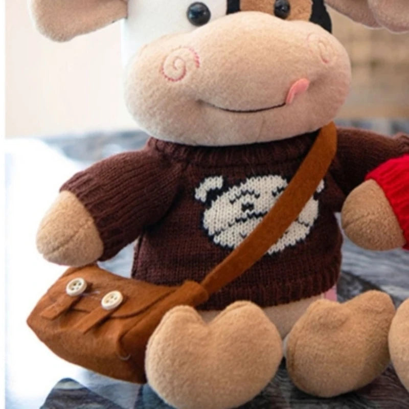 Vaca lechera de peluche sentada, 1-2.5 pies | 30-75 centímetros