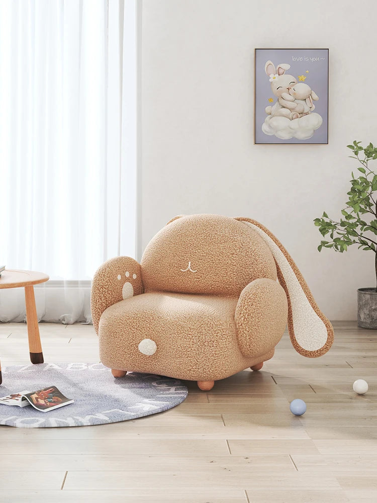 Adorable Rabbit Plushie Chair for Kids, 24"-31" | 60-71 cm