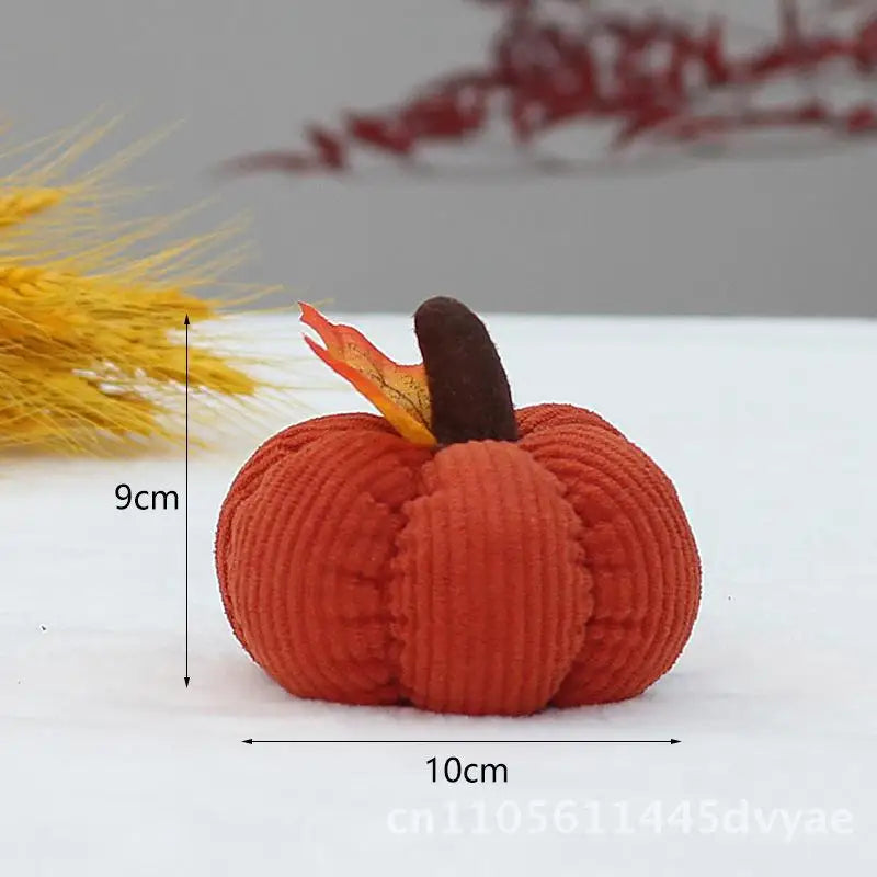 Thanksgiving Pumpkin Corduroy Ornaments – Autumn Festival Decor (Wholesale)