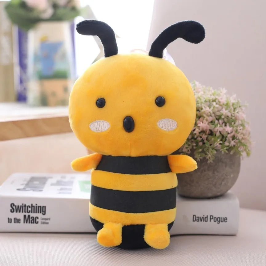 Peluche de Abeja de Caricatura Kawaii, 8" | 20 centímetros