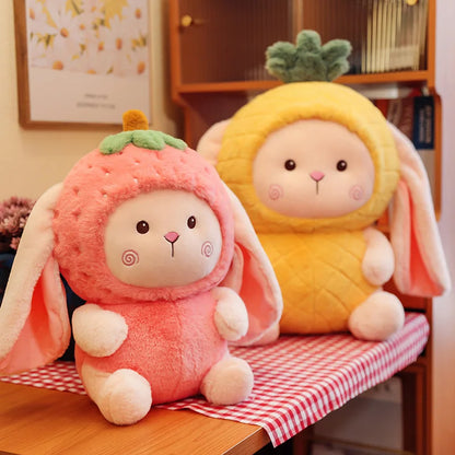 Fruit Bunny Plush Toy, Three Designs, 11-22" | 27-55 cm