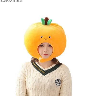 Sombrero de novedad de felpa naranja, 14" | 35 centímetros