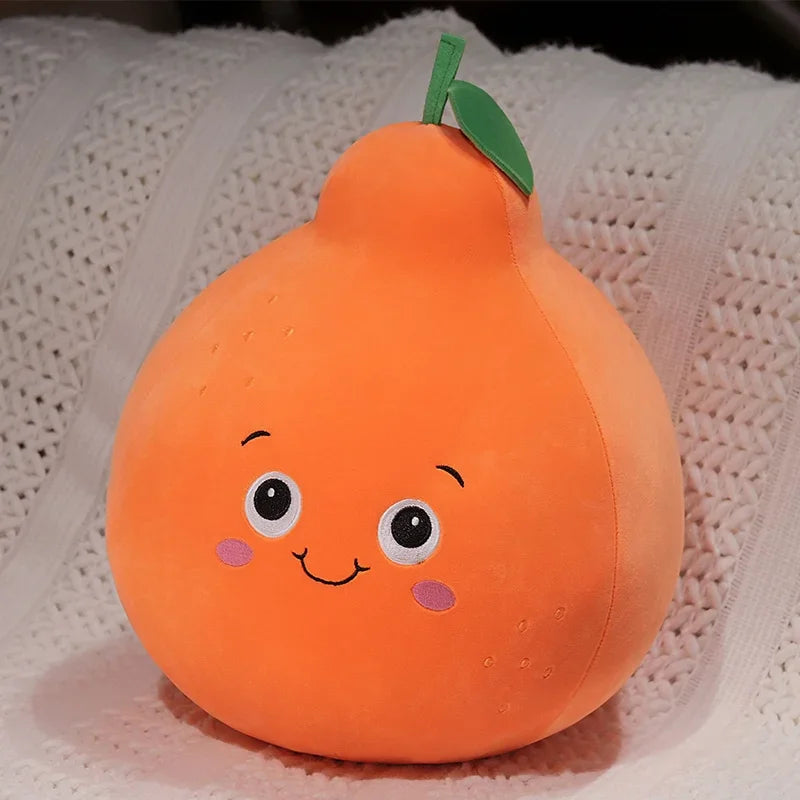 Kawaii Fruit Plush Pillows – Apple, Avocado, Strawberry & More, 4-12" | 10-30 cm